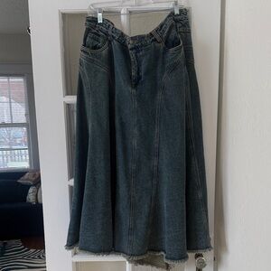 Jeanology Y2K Denim Skirt